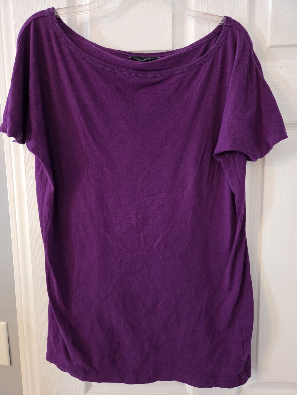 Victoria Secret Women’s Purple Short-Sleeve Off The Shoulder Top